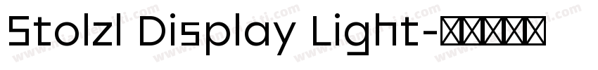 Stolzl Display Light字体转换